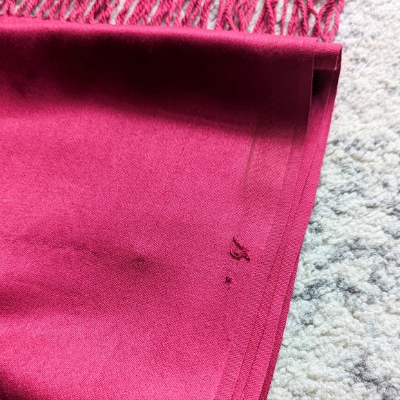 Charming Charlie Pashmina Tassel Scarf Wrap - Pink - Picture 2 of 7